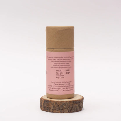 Deodorant | Absolute Rose – Vegan, No Artificial Fragrances, Parabens Free &amp;amp; No Added Preservatives – The Bare Bar – 50gm