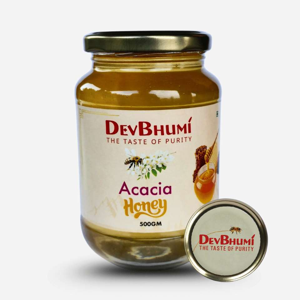 Acacia Honey-Supports digestion - Devbhumi - 500gm