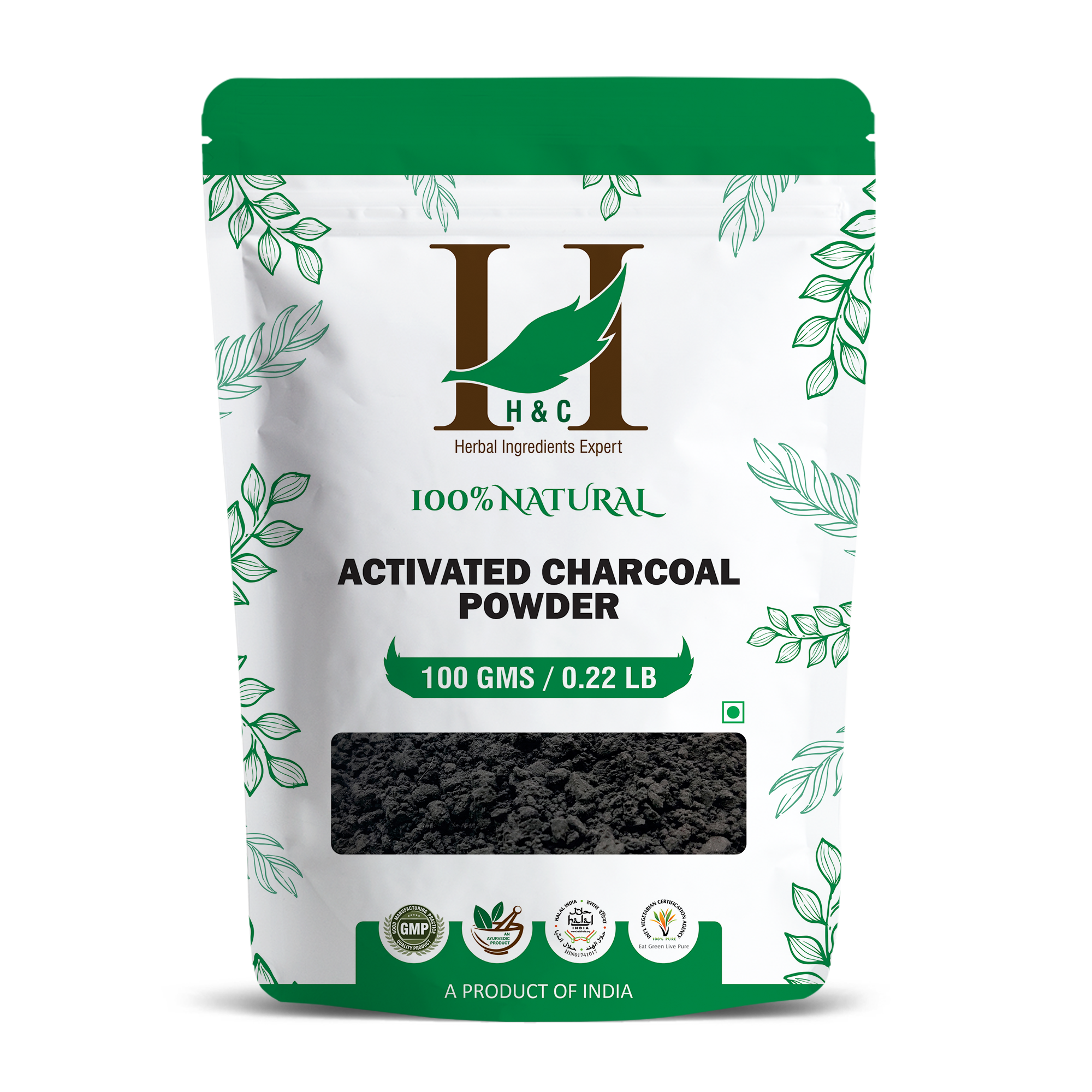 Charcoal Powder l Activated - Natural – H&amp;C – 100gm
