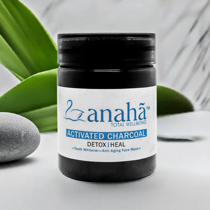 Charcoal | Activated Charcoal - Teeth Whitener - Anti Aging Face Wash - Premium Grade Detox Agent - Anha - 35gm