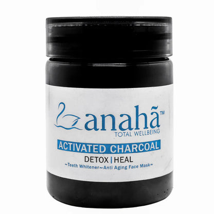 Charcoal | Activated Charcoal - Teeth Whitener - Anti Aging Face Wash - Premium Grade Detox Agent - Anha - 35gm