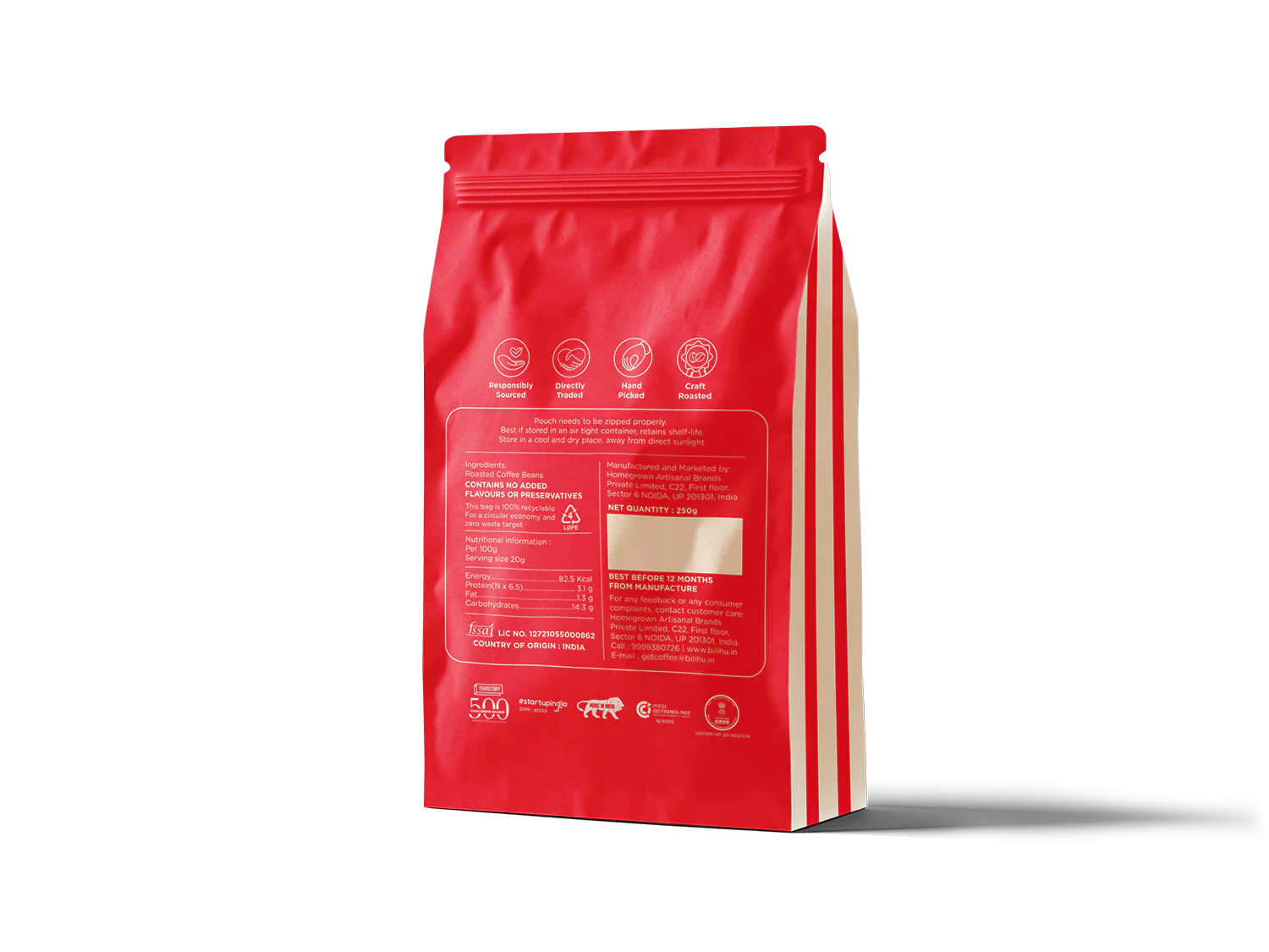 Coffee | Aghora Estate Medium Roast Espresso Machine Coffee – Single Estate – Organic – Indian - Bili Hu - 200gm