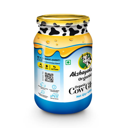 Ghee | Organic Cow Ghee - Certified Organic - No Adulterants - Akshayakalpa - 450ml