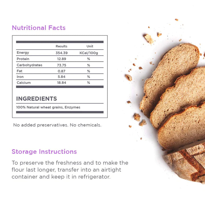 All Purpose Flour | For Breads, Muffins, Cookies, Cracker, Pancakes &amp; Waffles - Unbleached - 12.8% Protein - Natural – Zero Added Preservatives – Raw Himalayas – 1000gm