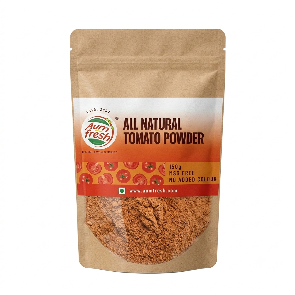 Powder | All Natural Tomato Powder -MSG Free, No Added Colour -No preservatives– Aum Fresh – 150 gm