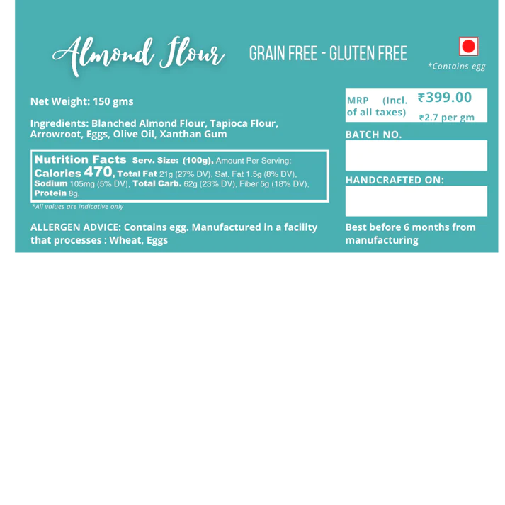 Pasta | Almond Flour Fettuccine Pasta - Gluten Free - Donna Pastaia - 160gm