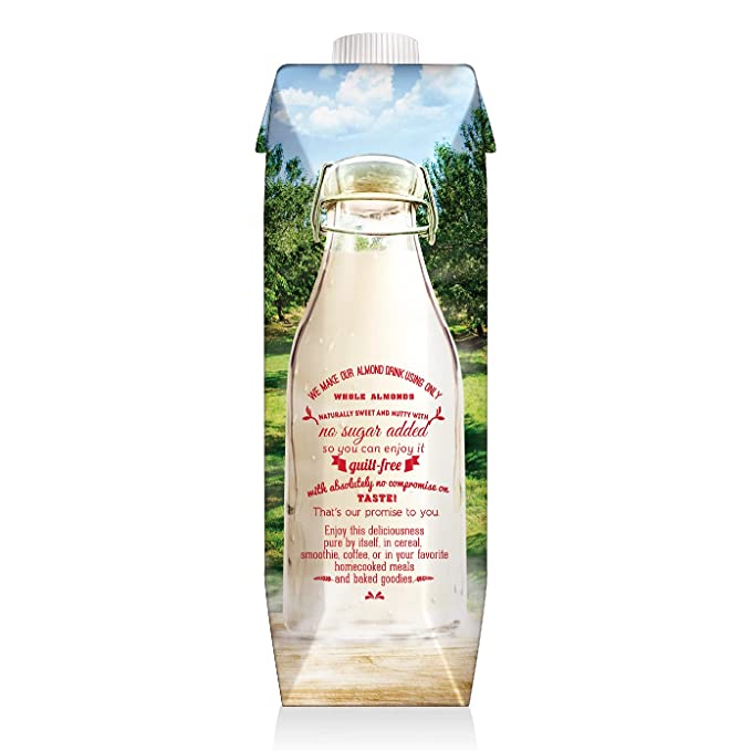 Almond Milk | Unsweetened – Vegan, Gluten Free, Dairy Free, Soy Free &amp; Carrageenan Free – 137 Degrees – (Box Of 12) – 1000ml