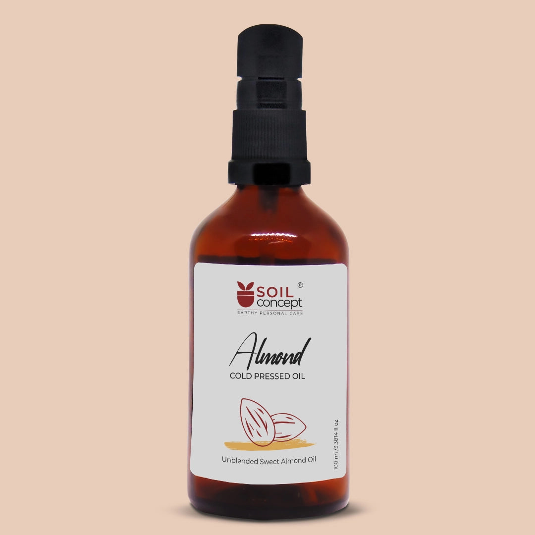 Almond Oil | Natural - Edible - Cold Pressed &amp; No Added Fragrance - Soil Concept - 100ml