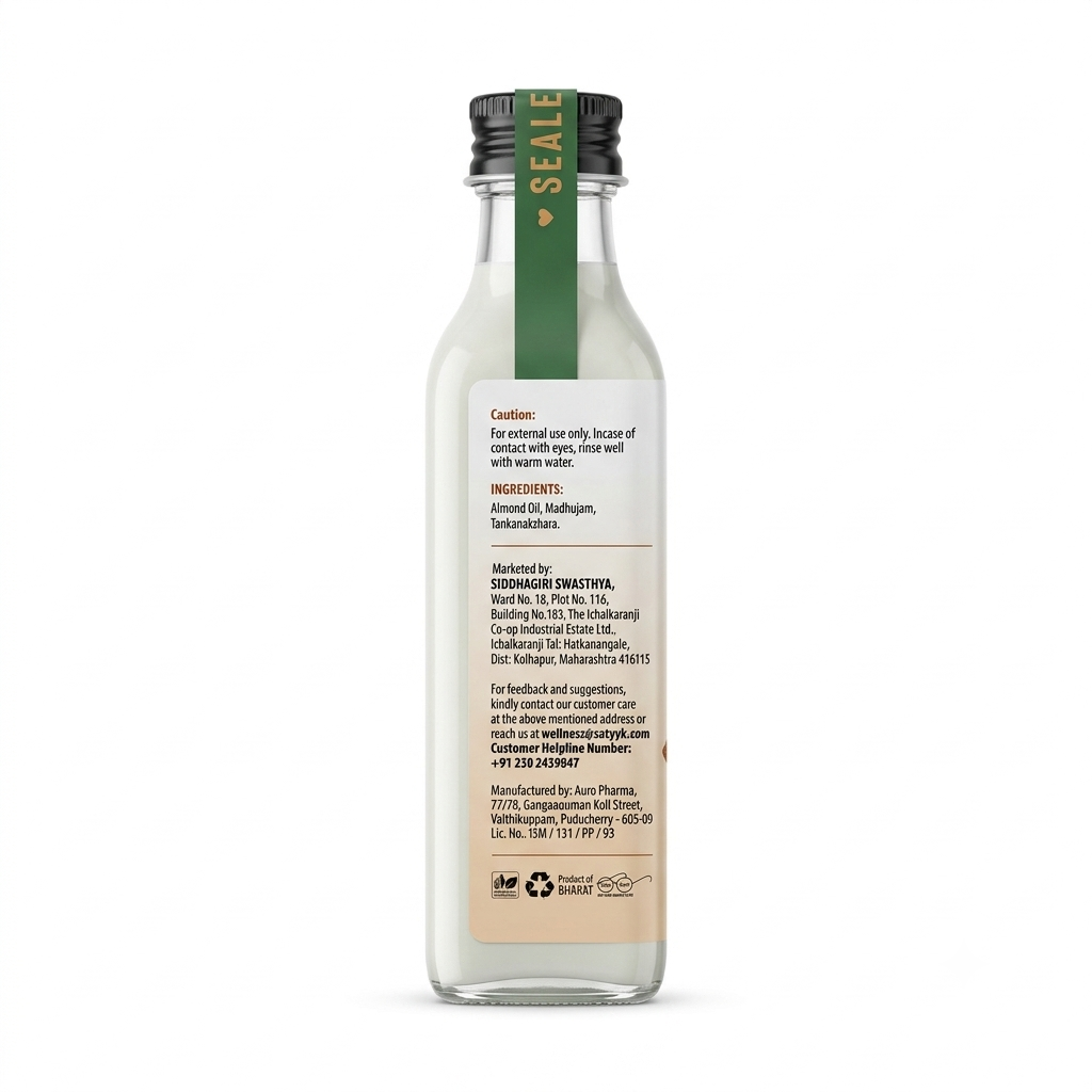 Lotion | Almond Milk Body Lotion - Deep Moisturising - For Soft, Smooth &amp; Hydrated Skin-No Preservatives- Satvyk- 100ml
