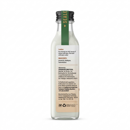 Lotion | Almond Milk Body Lotion - Deep Moisturising - For Soft, Smooth &amp; Hydrated Skin-No Preservatives- Satvyk- 100ml