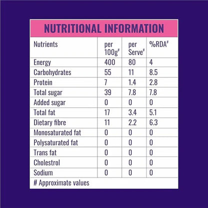 Almond bytes | Cranberry (Sweetened With Dates) - Pro - 100% naturalGluten Free &amp; No Added Sugar - The Naturik Co - 20gm