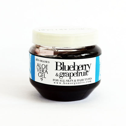 Aloe Vera Gel | (Blueberry &amp; Grape Fruit) - For All Skin &amp; Hair Types – Bon Organics – 200gm
