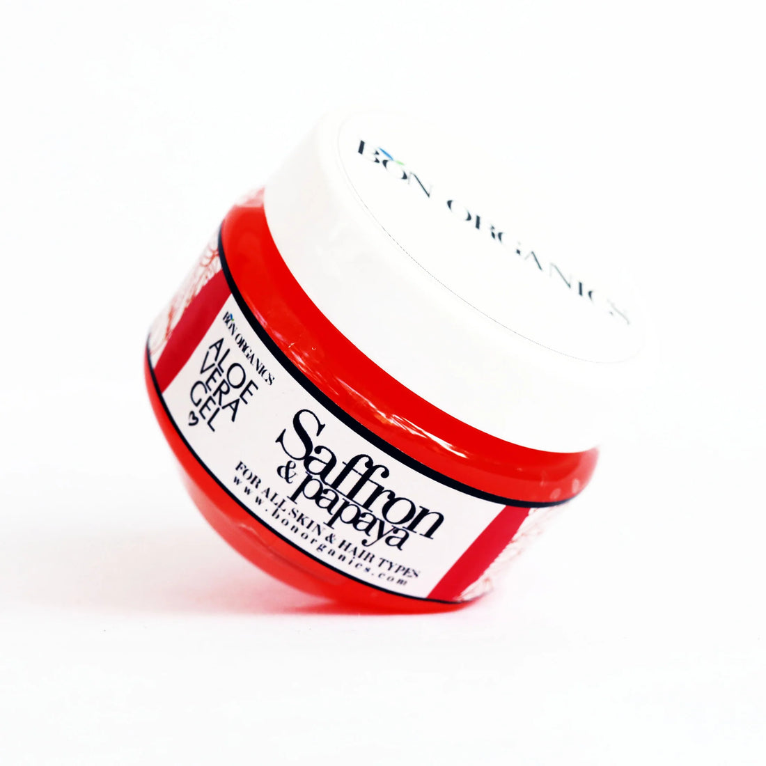 Aloe Vera Gel | Papaya & Saffron – For All Skin & Hair Types - Bon Organics – 100gm