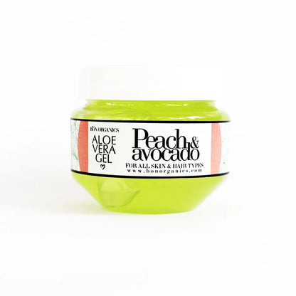 Aloe Vera Gel | With Peach &amp;amp; Avocado - For All Skin And Hair Types – Bon Organics – 100gm