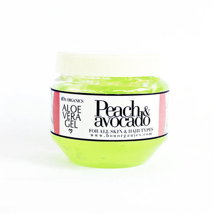 Aloe Vera Gel | With Peach &amp;amp; Avocado - For All Skin And Hair Types – Bon Organics – 100gm