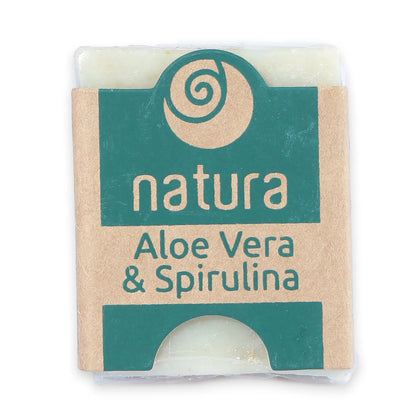Soap | (Aloe Vera &amp;amp; Spirulina) - Chemical Free, No Added Colorants Or No Fragrances - natura - 75gm