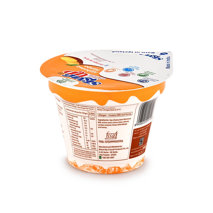 Yogurt | Alphonso Mango  (Made From A2 Milk) – Natural Sugar, 10.2gm Protein, Fat Free &amp;amp; Lactose Free – Skyrrup – 100gm