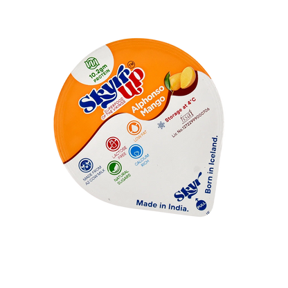 Yogurt | Alphonso Mango  (Made From A2 Milk) – Natural Sugar, 10.2gm Protein, Fat Free &amp;amp; Lactose Free – Skyrrup – 100gm