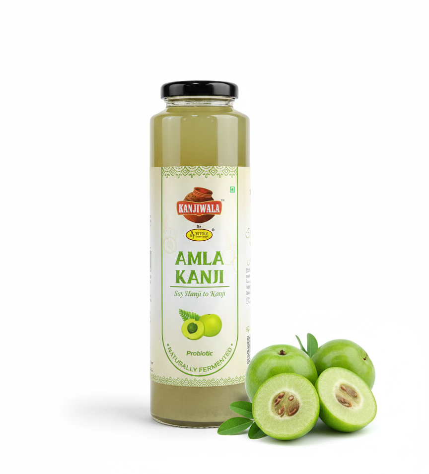 Kanji| Amla Kanji - Probiotic -Naturally Fermented - Immunity Booster - No Artificial Flavours , No  Preservatives &amp; No Sweeteners -Kanjiwala- 350ml