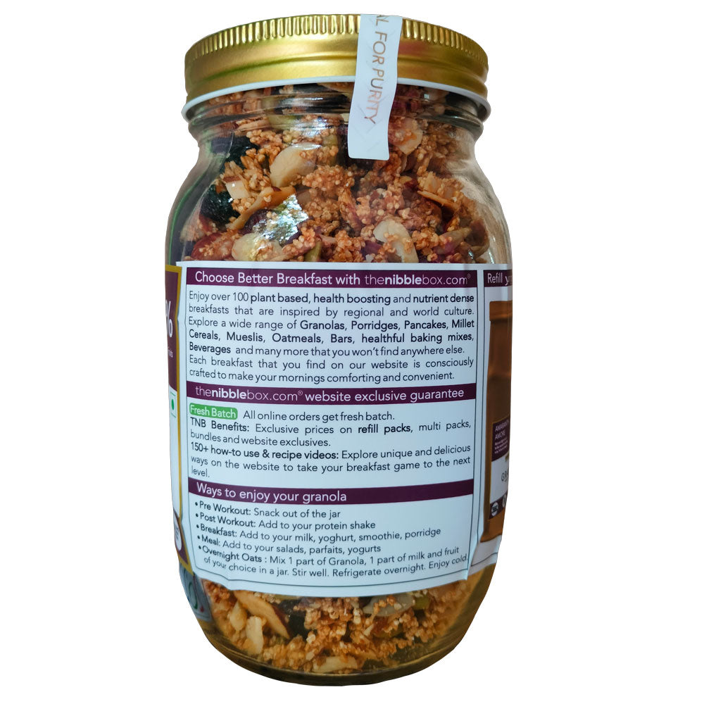 Amaranth Amore - Vegan, Gluten Free &amp;amp; Zero Processed Sugar - The Nibble Box - 400gm