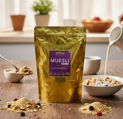 Muesli | Amaranth Muesli - Vegan, Gluten Free &amp; Dairy Free - The Nibble Box - 500gm