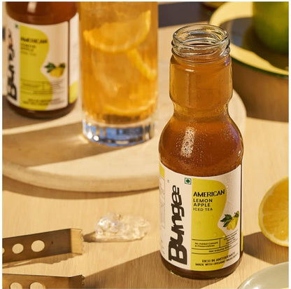 Iced Tea | American Lemon Apple Iced Tea (Made With Organic Ingredients) - Ready To Drink - Non Carbonated - No Added Colours &amp; No Added Preservatives - Bungee - 300ml