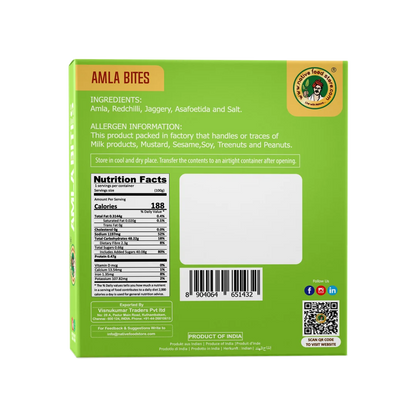 Amla Bites | Nellikai Mittai - Sweet &amp;amp; Spicy - Natural - Gluten Free, No Additives &amp;amp; Low In Calories - Native Food Store - 100gm