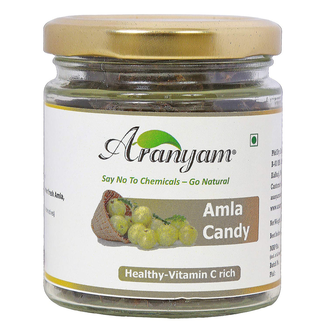 Amla Jaggery Candy - Aranyam - 130gm