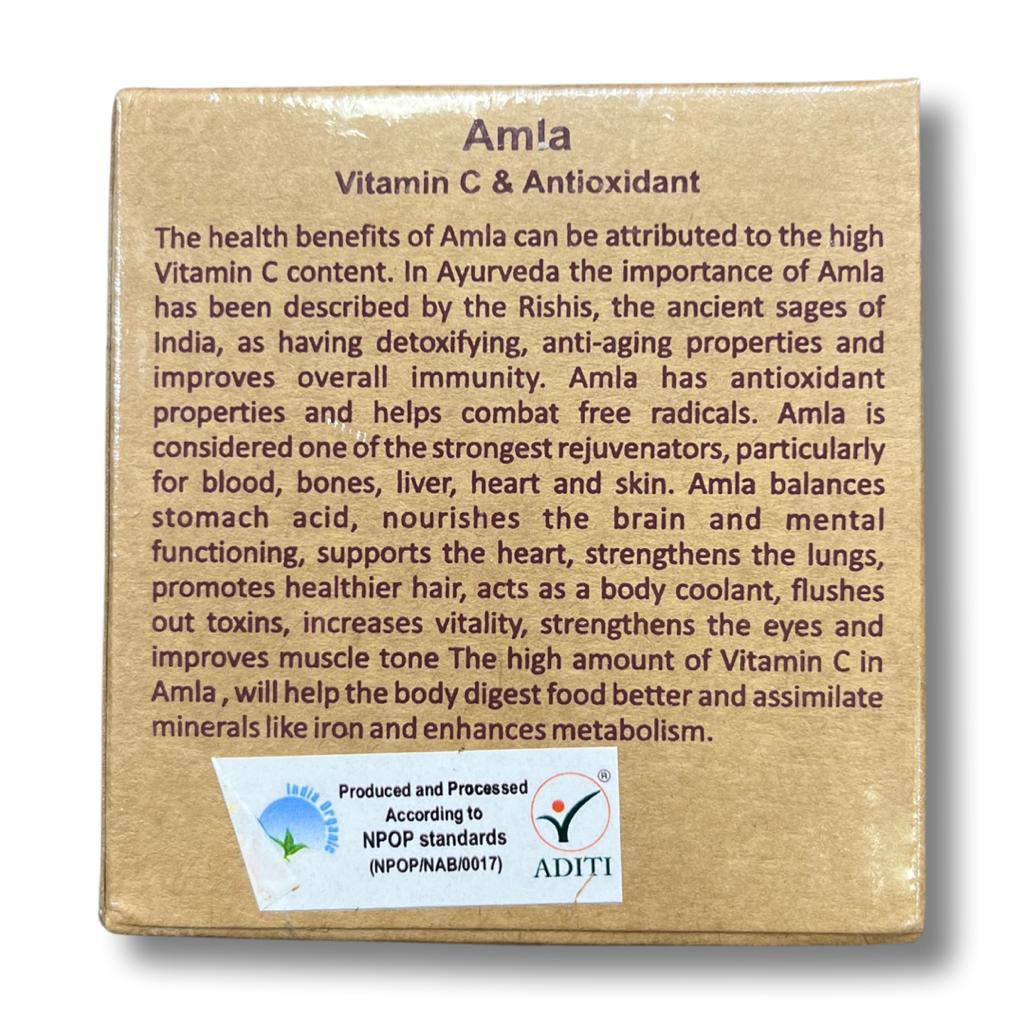Amla Powder | (Vitamin C &amp;amp; Antioxidants) – GMO Free, Anti Aging Proprties &amp; Strongest Rejuvenators – Aurospirul – 100gm