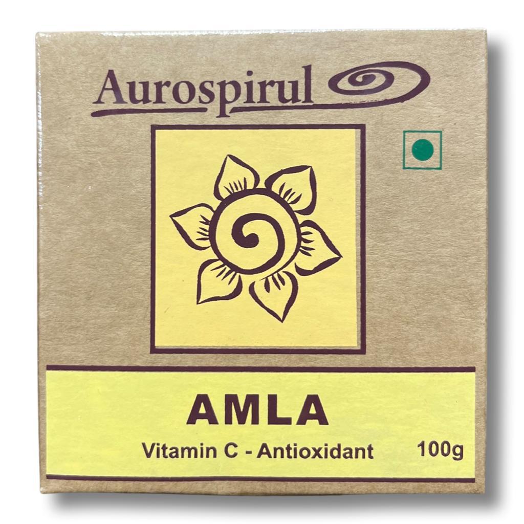 Amla Powder | (Vitamin C & Antioxidants) – GMO Free, Anti Aging Proprties & Strongest Rejuvenators – Aurospirul – 100gm