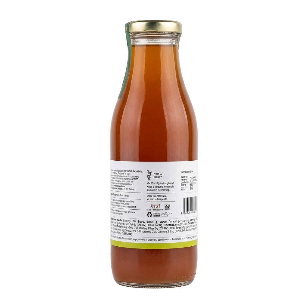 Amla Fresh Juice  – No Artificial Preservatives, No Added Color &amp;amp; No Added Synthetic Preservatives – Satvyk – 500ml