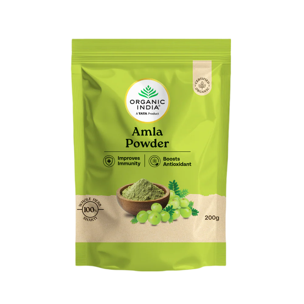 Powder | Amla Powder - Improves Immunity, Boosts Antioxidant, Supports digestion -No Added Fillers, Chemicals, or Preservatives- Organic India –200gm