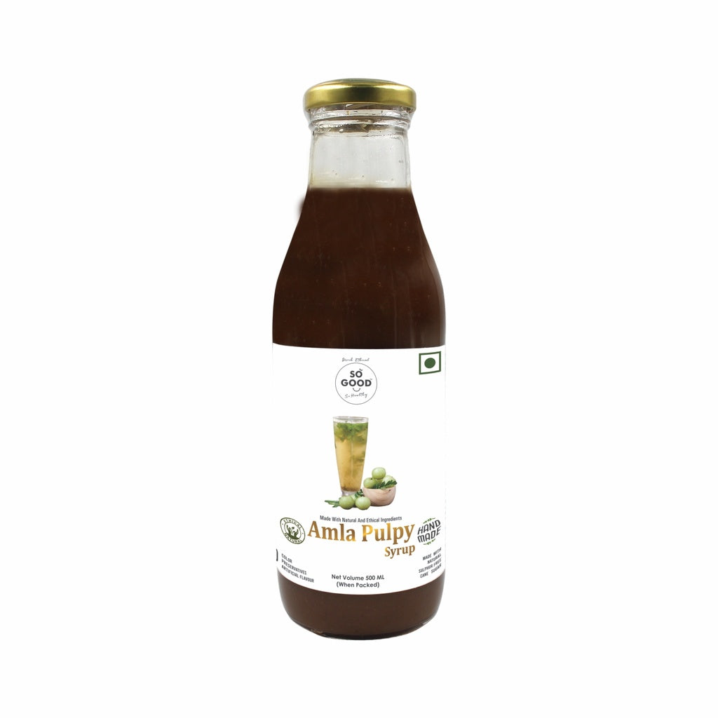 Syrup | l Amla Pulpy Syrup (Made With Natural And Ethical Ingredients) - Natural - Sulphur Free, Cane Free, No Colors, No Preservatives &amp; No Artificial Flavour - So Good - 500ml