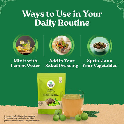 Powder | Amla Powder - Improves Immunity, Boosts Antioxidant, Supports digestion -No Added Fillers, Chemicals, or Preservatives- Organic India –200gm