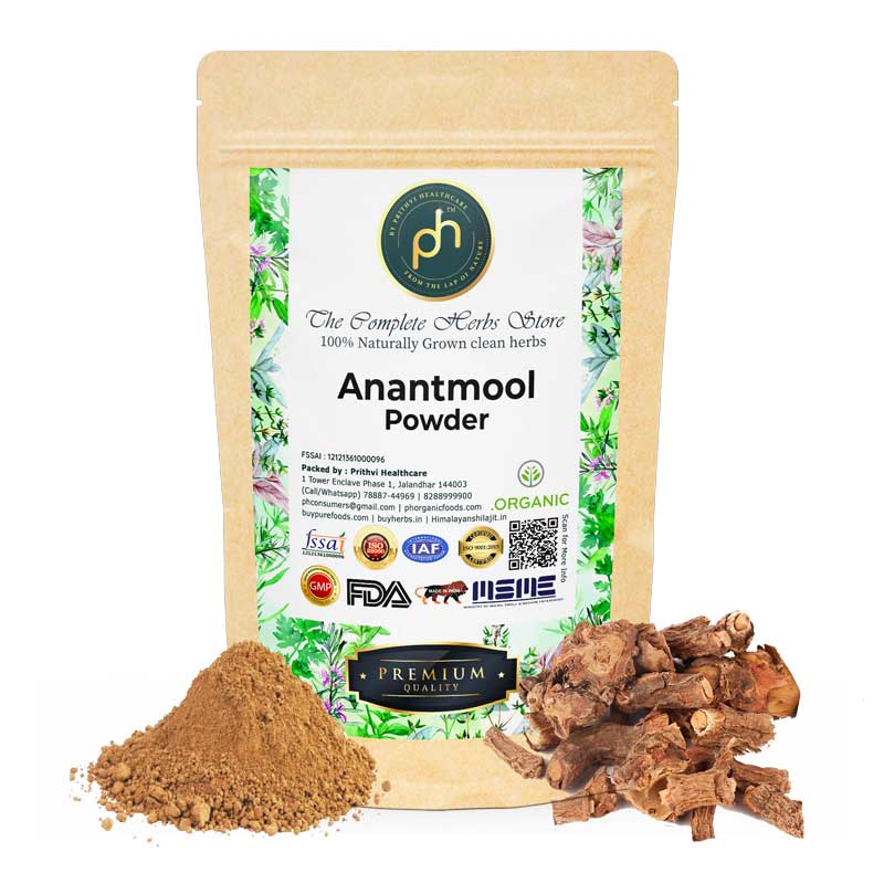 Anantmool Powder | Naturally Grown Clean Herb - Ph Organic - 100gm
