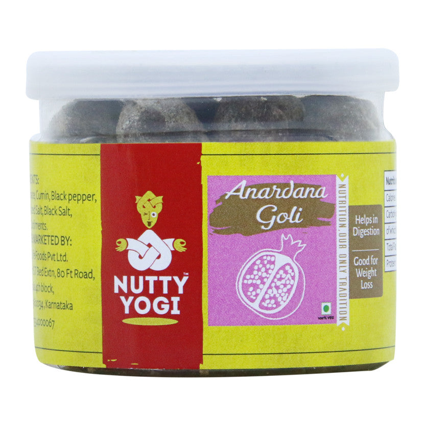 Anardana Goli | Helps In Digestion &amp;amp; Good For Weight Loss - Rich in Vitamins and Minerals - Nutty Yogi – 100gm