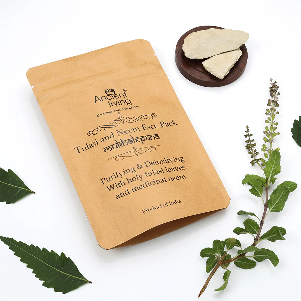 Tulsi &amp; Neem Face Pack - Ancient Living - 40gm