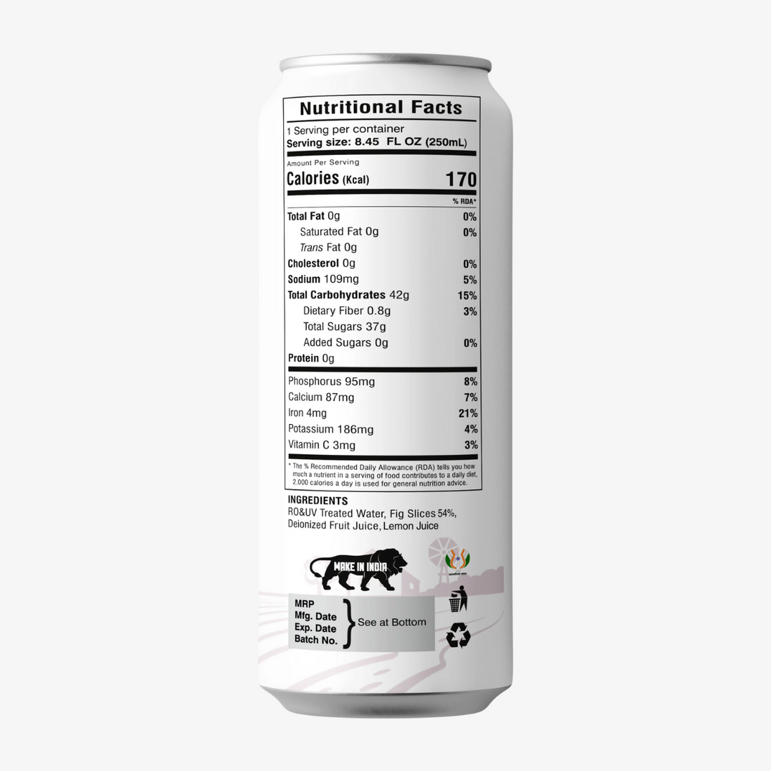 Juice | Anjeer Juice - No Added Sugar, No Preservatives &amp; No Concentrate - Dadu Fresh - 250ml