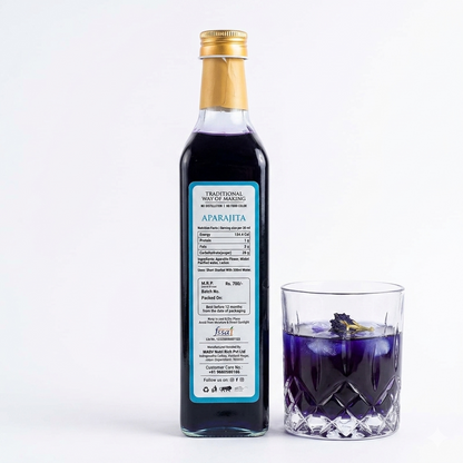 Sharbat | Aparajita - Taste Of Rajputana – Natural Ingredients - No Added Artificial Colors, Distillation &amp;amp; No Added Preservatives  – 5S Farm – 700ml