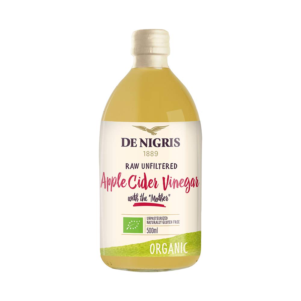 Raw Apple Cider Vinegar with Mother - Unfiltered &amp;amp; Unpasteurized – Gluten Free - De Nigris - 500ml
