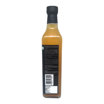 Apple Cider Vinegar | Raw - Unfiltered &amp;amp; Unpasteurized - USDA Organic - Non GMO - Just Organik - 500ml