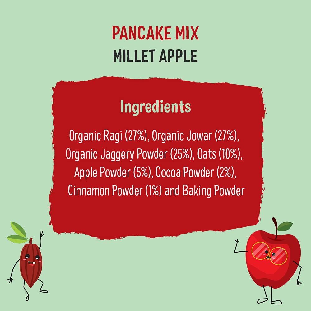 Millet Pancake | Apple Millet Pancake (With Cocoa) - Made With Jaggery - No Maida - Timios – 150gm