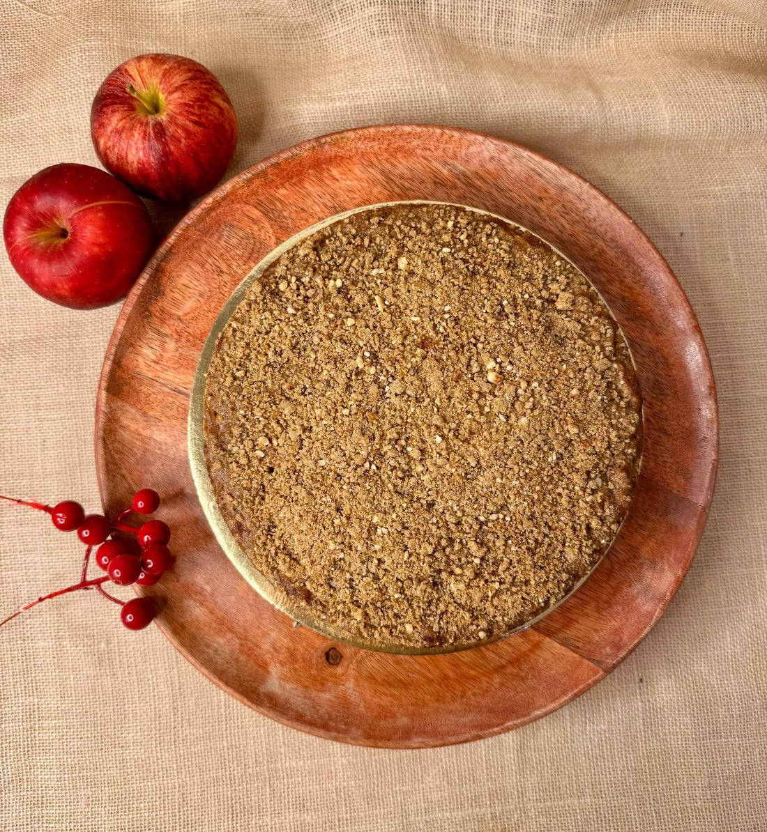 Cake | Apple Cinnamon Crumble Cake - Vegan, Gluten Free &amp; Refined Sugar Free - Nature&