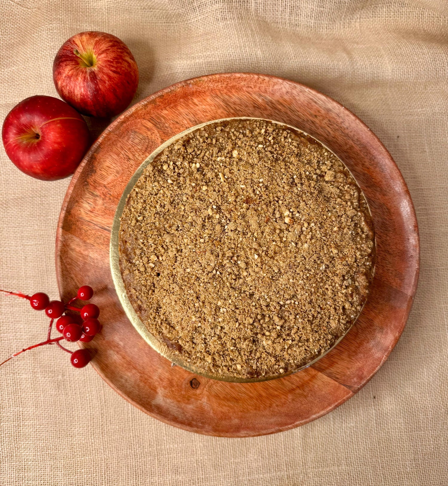 Cake | Apple Cinnamon Crumble Cake - Vegan, Gluten Free &amp; Refined Sugar Free - Nature&