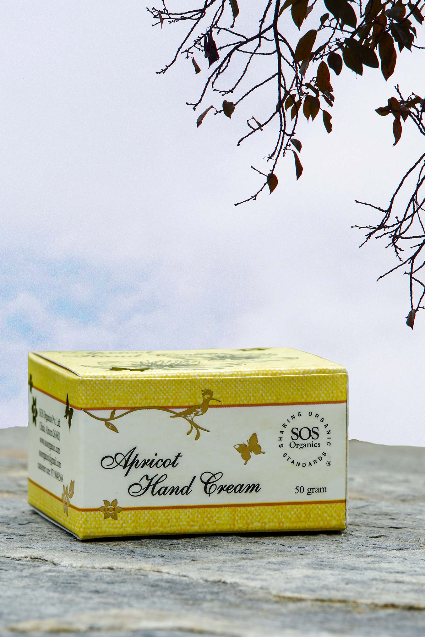 Apricot Hand Cream – SOS Organics – 50gm