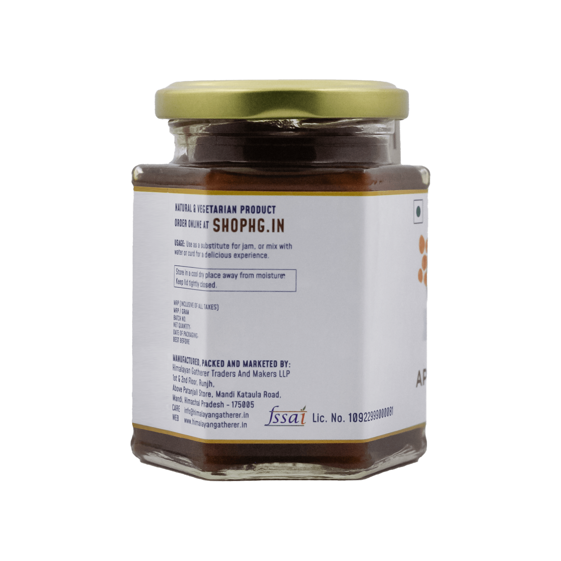 Apricot Spread – Himalayan Gatherer – 300gm