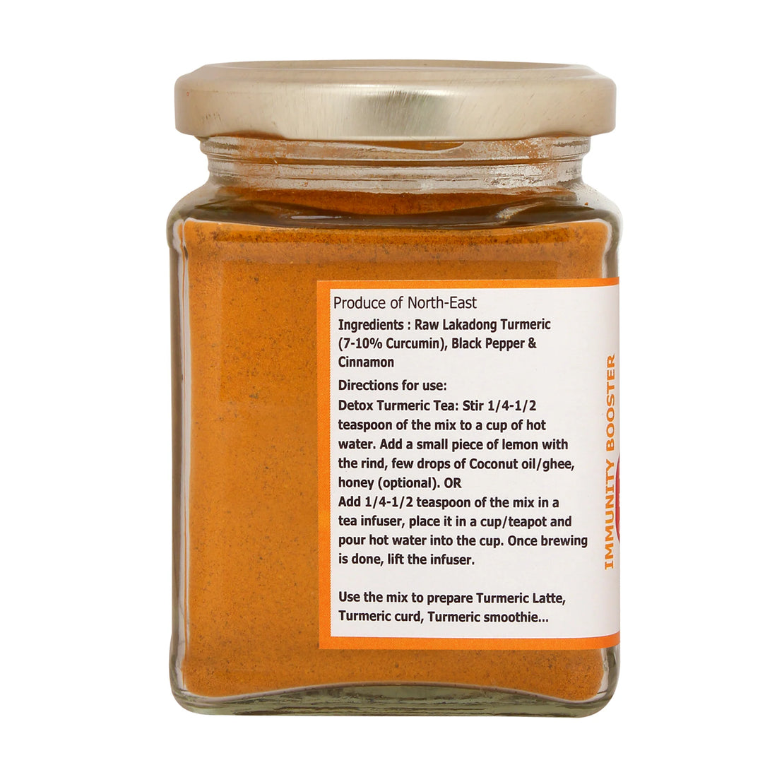Lakadong Turmeric | Black Pepper &amp;amp; Cinnamon - Immunity Booster – No Artificial Colors, Additives &amp;amp; No Added Preservatives - Aranyam - 100gm