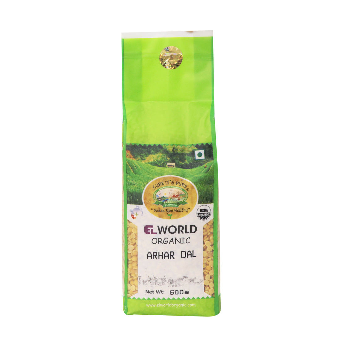 Arhar Dal | Organic - Elworld Organic – 500gm
