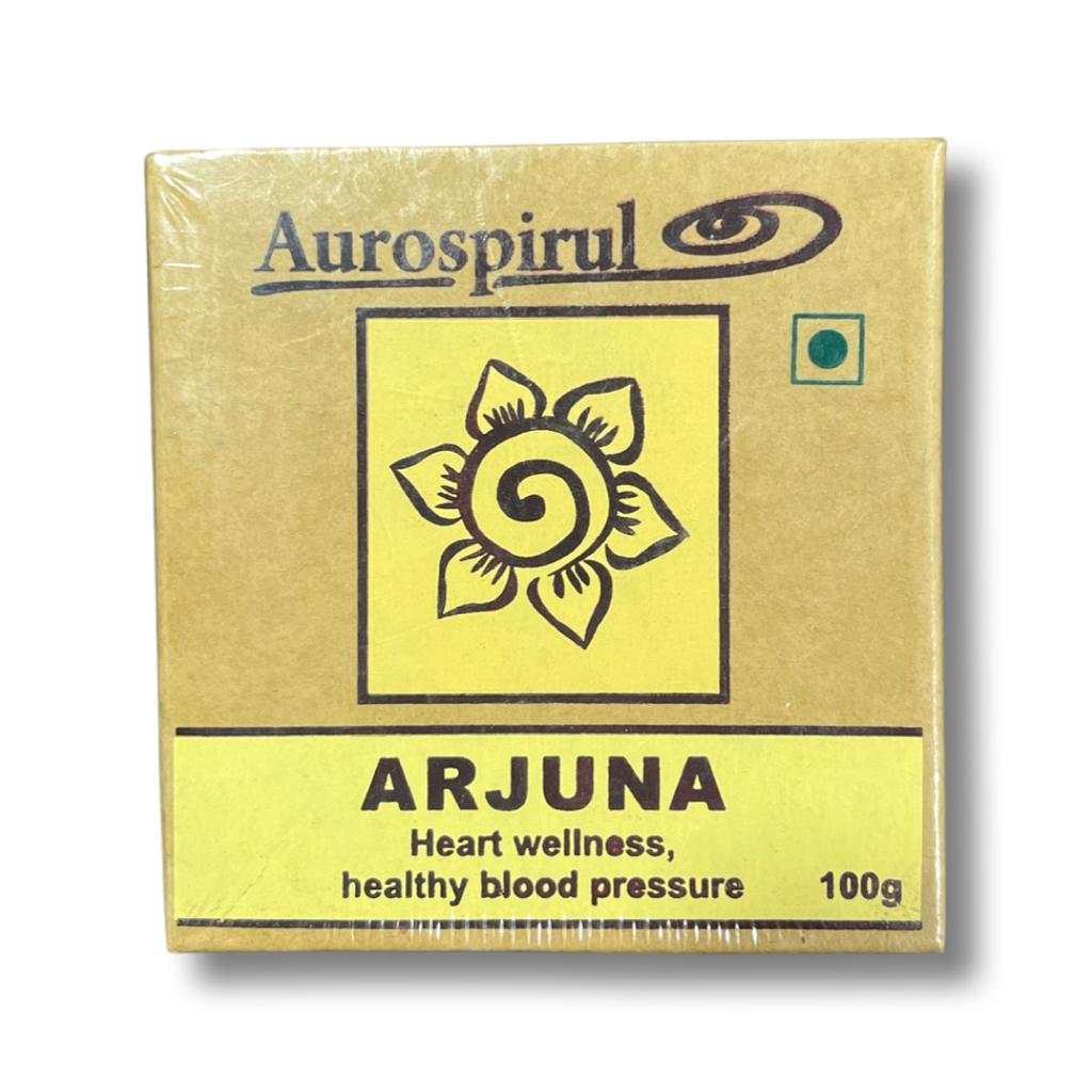 Arjuna Powder | (Heart Wellness & Healthy Blood Pressure) - GMO Free, Helps For Asthma, Hypertension & Kidney Stones - Aurospirul – 100gm