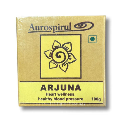 Arjuna Powder | (Heart Wellness &amp;amp; Healthy Blood Pressure) - GMO Free, Helps For Asthma, Hypertension &amp;amp; Kidney Stones - Aurospirul – 100gm